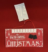 Red Countdown To Christmas Plaque. - $6.79