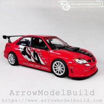ArrowModelBuild Subaru Impreza APR Racing Red and Silver Wheel 1/24 Mode... - $99.99