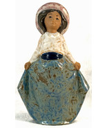 NAO by Lladro E-19N Figurine Girl With Hat &amp; Long Skirt Nice Finish 6 5/8&quot; - $64.99