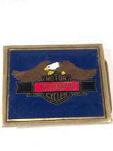 Triumph Motorcycles Solid Brass Eagle Belt Buckle Vintage Nap Inc Made In USA - £47.47 GBP