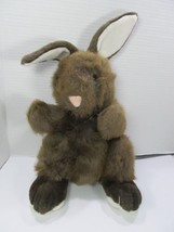 Plush Creations inc. Bunny Rabbit Hand Puppet Brown White Very Soft Cute... - $11.30