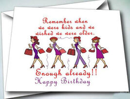 6 NOTE CARDS W/ ENVELOPES HAPPY BIRTHDAY DESIGN FOR RED HAT LADIES OF SO... - $12.19