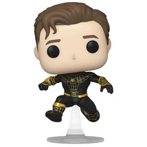 Funko Pop Marvel&#39;s Spiderman No Way Home: (Black/Gold) (Unmasked) Figure (AAA An - £14.09 GBP