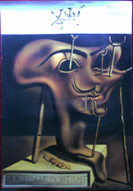 Original Poster Spain Dali Soft Self Portrait Painting Museum Espanol 1983 - £378.68 GBP