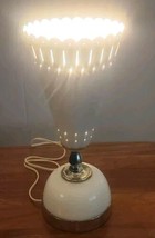 VTG Mid Century Modern Table Lamp Uplight Torchiere Metal Brass Atomic - $44.55