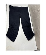 Lululemon In The Flow Crop II Black Yoga Tight Legging Black Women’s Size 6 - $614.82 MXN