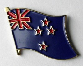 NEW ZEALAND SINGLE FLAG LAPEL PIN BADGE 1 inch - £4.50 GBP