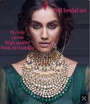 VeroniQ Trends-High Quality Designer Bridal Wear Necklace Set in Back Meenakari  - £311.12 GBP
