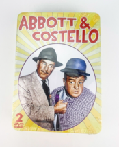 Abbott &amp; Costello 1949 1956 2 Disc Set Embossed Tin Case DVD - £12.91 GBP