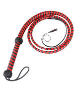 6-Foot Handmade Bullwhip Made from Real Cowhide Leather  12 Plaits, - $557.47 MXN