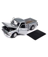 1968 C10 Stepside Pickup Truck Silver Metallic 1/18 Diecast Model Car by... - $1,939.38 MXN