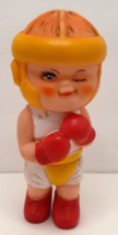 Iwai Industrial Co. CHAMPION BABY Boxer 6&quot; Rubber Toy Doll Vintage 1971 - £8.54 GBP