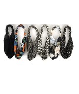 Nollia Ladies Criss Cross Elastic Stretch Headbands 6 Pack Florals Anima... - $33.85