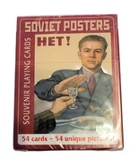Souvenir 54 Playing Cards Deck USSR Soviet Posters No Alcohol Pack New S... - $17.54 CAD