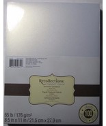 Recollections Signature Cardstock Paper 8 1/2&quot;x11&quot; 100 Sheets WHITE GOLD... - $46.66 CAD