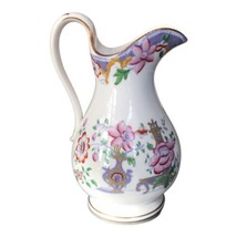 Antique Staffordshire Canton Pattern Pitcher Jug Lavender Border 19th Century - £42.15 GBP