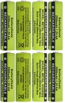 1.2V NiMH AA Rechargeable Batteries for AT&amp;T Vtech Uniden Siemens Phones 8-Pack - £11.25 GBP