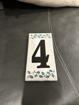 Hand made house number tile # 4 - $276.79 MXN