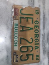 Vintage 1983 Georgia Bulloch County License Plate JEA 265 Expired - £10.28 GBP