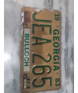 Vintage 1983 Georgia Bulloch County License Plate JEA 265 Expired - £10.12 GBP