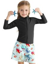 MIVEI UPF 50+ Rash Guard Swim Shirt Long Sleeve Quick Dry - Size S - $4.36
