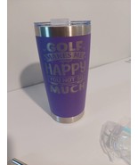 Laser Engraved Golf Themed 20 oz Tumbler - £18.78 GBP