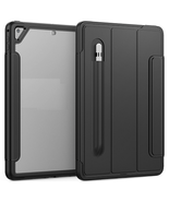 Transparent Back Auto-Sleep/Awake Function Case for iPad 5/iPad 6 BLACK/... - $261.17 MXN