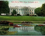 White House South Front Washington DC UNP Unused DB Postcard H13 - £2.33 GBP