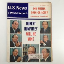 US News &amp; World Report Magazine September 9 1968 Hubert Humphrey Will He Win? - £11.10 GBP