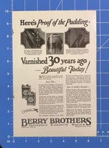 Vintage Print Ad Berry Brothers Varnishes Stains Enamels Detroit MI 10&quot; ... - £9.27 GBP