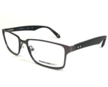 Marchon NYC Eyeglasses Frames NATE 033 Black Grey Square Full Rim 53-17-140 - $55.91