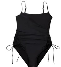 Loft Women&#39;s Size XX-Large One-Piece Swimsuit Shirred Side Tie Fully Lin... - $14.84