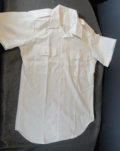 MILITARY PROFESSIONAL UNIFORM WHITE SHORT SLEEVE SHIRT 8405-21-899-1076 ... - $21.41