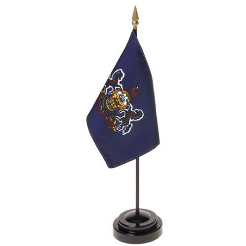 Pennsylvania Flag 4X6 Inch Mounted E Gloss - $8.40