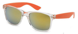 New Red Clear Plastic Frame Wayfarer Frame Lens Sunglasses Unisex Retro WF01 - £6.12 GBP