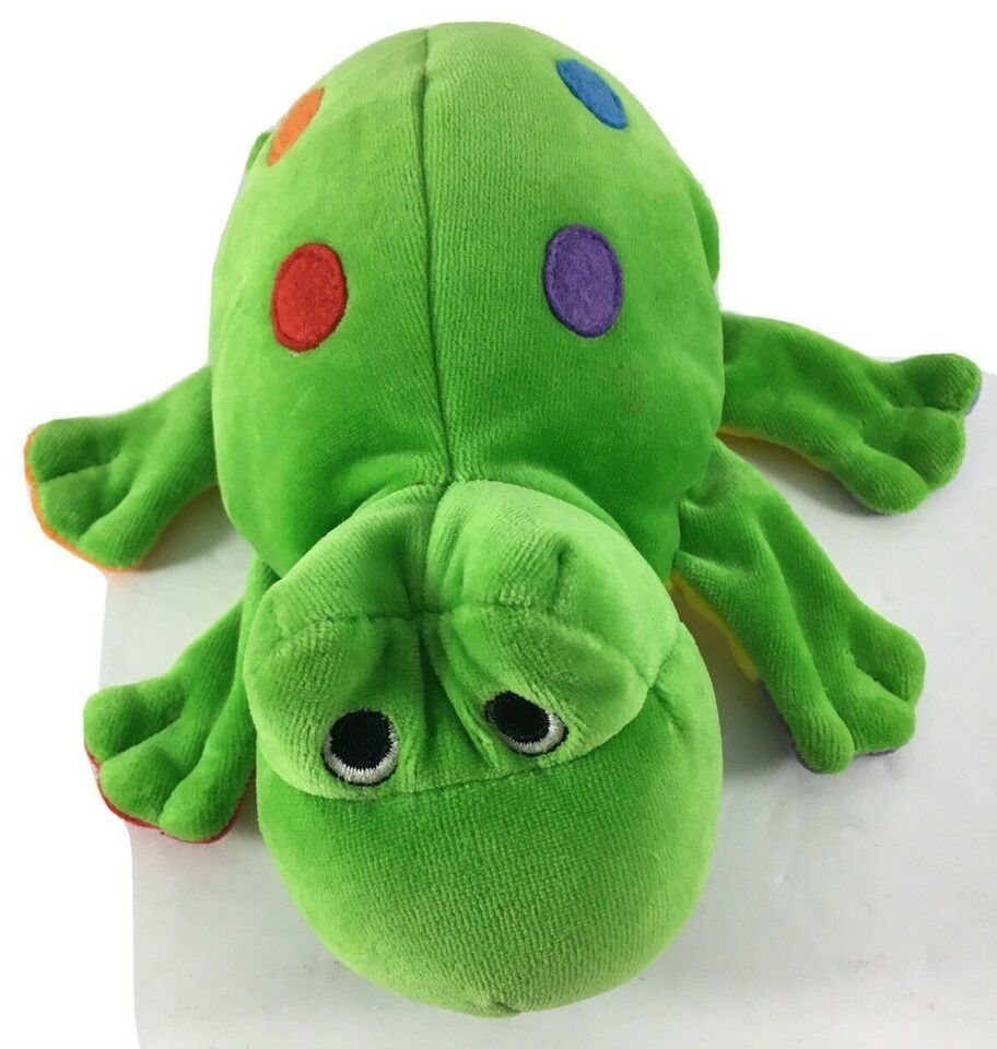 Gund Frog Plush Hand Puppet (RARE) Colorful Spots Preschool Super Soft - £6.05 GBP