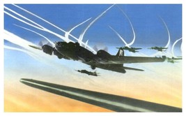 United States Air Force planes of the Eighth Air Force Airplane Postcard - $7.39