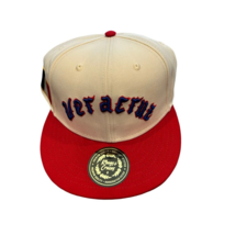 NWT New Azules de Veracruz Rings &amp; Crwns NLB Logo Size 8 White Fitted Hat - $24.70