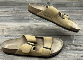 Birkenstock Arizona Sandal Tan Suede Leather Womens Size EU 41  (US 10.5) - $38.61