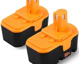 2Packs P100 18V Replacement Battery Compatible With Ryobi 18V Battery On... - $67.99