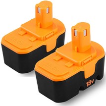 2Packs P100 18V Replacement Battery Compatible With Ryobi 18V Battery One+ P101  - £53.18 GBP