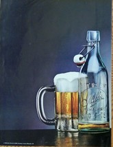 Miller Beer, print ad. full page color illustration (old bottle and a glass) ori - £14.26 GBP