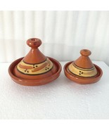 2 Tajine Handmade Morocco Spice Holder decoration Ceramic serving Tagine... - $59.40