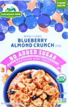 Cascadian Farm Organic Blueberry Almond Crunch Cereal 2x17 Ounce Bags EX... - $473.83 MXN