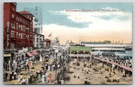 Atlantic City NJ Boardwalk At Richards Baths Postcard U30 - £4.75 GBP