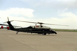 Marine One helicopter lands at Peterson Air Force Base in Colorado Photo Print - $8.81+