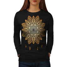 Wellcoda Mandala Yoga Womens Long Sleeve T-shirt, Spiritual Casual Design - £19.27 GBP