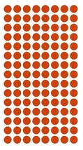1/4&quot; RED Round Color Coding Inventory Label Dots Stickers MADE IN USA  - £1.55 GBP+