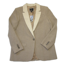 NWT J.Crew Alfie Blazer in Heather Walnut Contrast Collar Italian Cotton-Wool 12 - £116.05 GBP