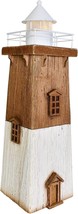 Wooden Lighthouse Decoration Nautical Decor Wood Lighted Lighthouse Ornament Dec - £49.13 GBP